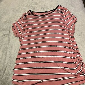 Short Sleeve Pink Blouse